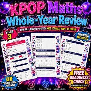 Year 3 Maths Whole-Year Review - Idol Academy (Digital PDF)