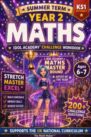 Year 2 Maths Workbook - Idol Academy Summer Term (Challenge Edition, Digital PDF)