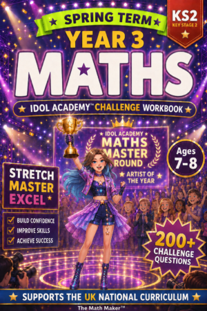 Year 3 Maths Workbook - Idol Academy Spring Term (Challenge Edition, Digital PDF)