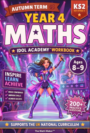 Year 4 Maths Workbook - Idol Academy Autumn Term (Digital PDF)