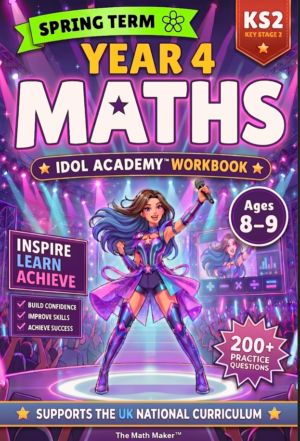 Year 4 Maths Workbook - Idol Academy Spring Term (Digital PDF)