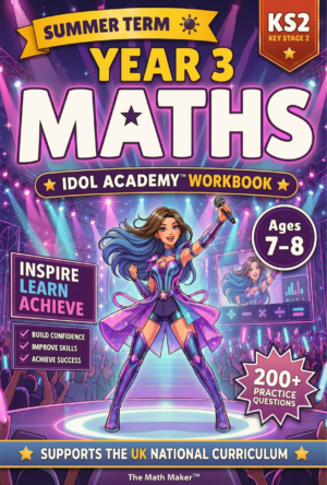 Year 3 Maths Workbook - Idol Academy Summer Term (Digital PDF)